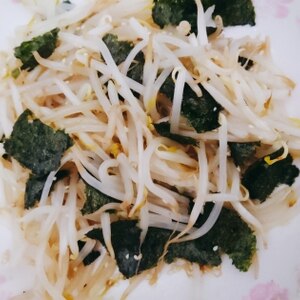 電子レンジで☆もやしの焼海苔ナムル